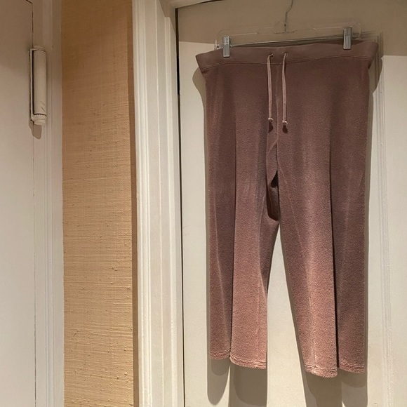 Vintage Y2K Brown Terry Cloth Juicy Couture Pull On Pant 👑💕 - Picture 1 of 6